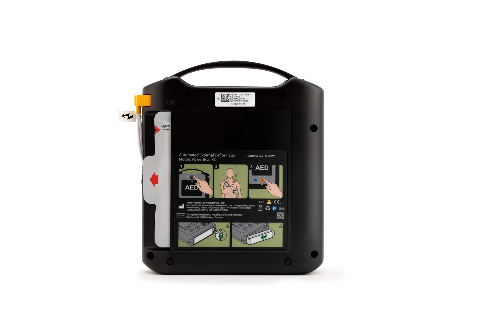 ViVest PowerBeat X 3 su ekranu – kompaktiškas ir patvarus automatnis išorinis defibriliatorius (AID) - Image 4