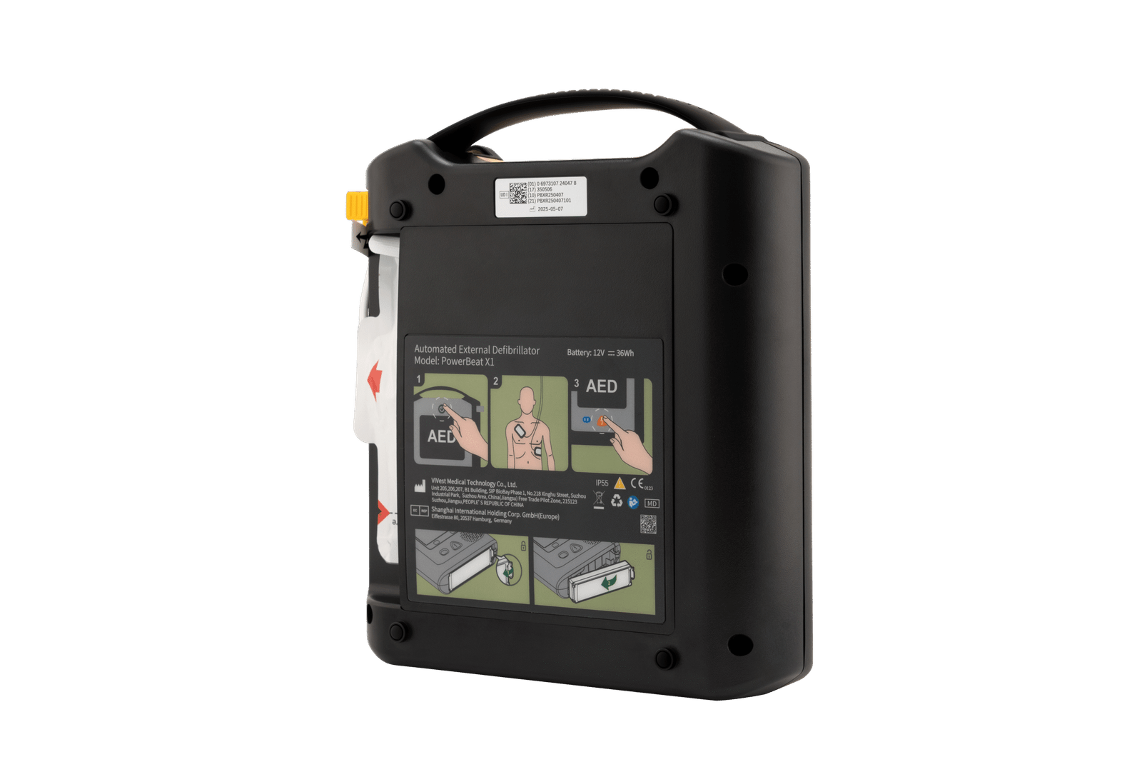 ViVest PowerBeat X 1 – kompaktiškas ir patvarus automatnis išorinis defibriliatorius (AID) - Image 4