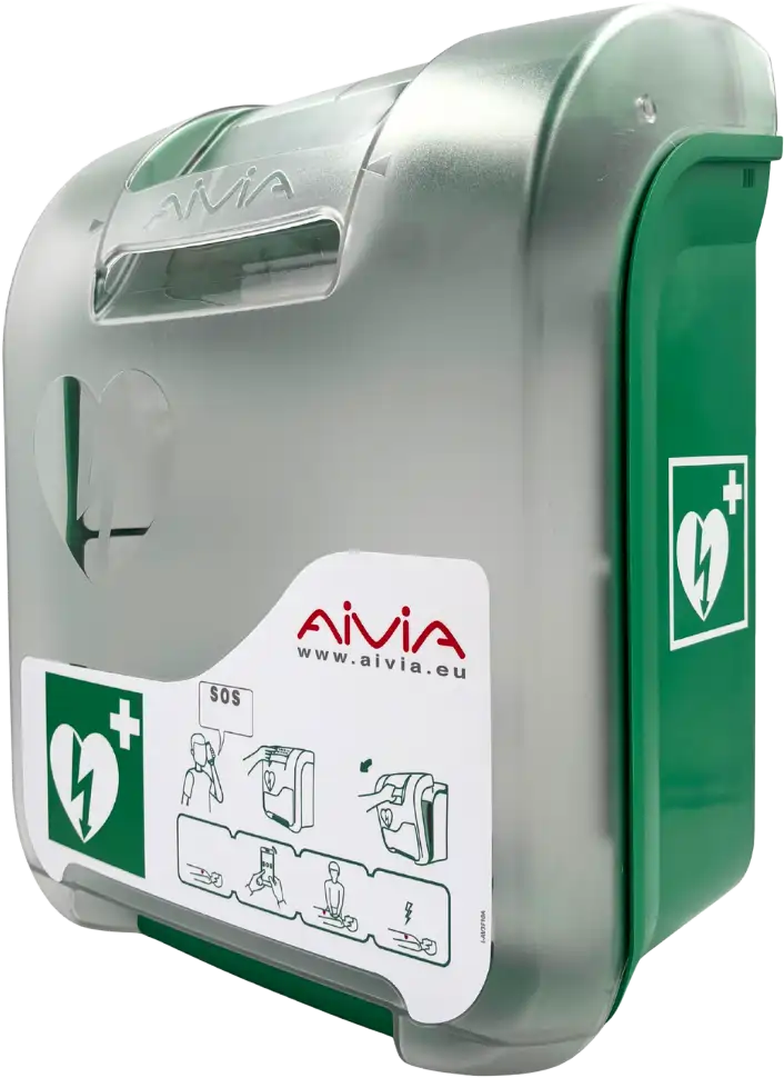 Defibriliatoriaus laikymo spintelė AIVIA V3 200 su signalu ir šildymu